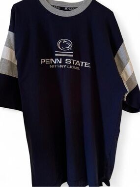STARTER Penn State Navy and Gray Short-Sleeve Tee